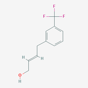 molecular formula C11H11F3O B11825571 (E)-4-(3-(trifluoromethyl)phenyl)but-2-en-1-ol 