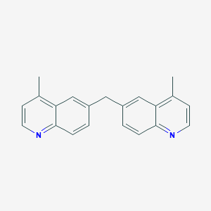 molecular formula C21H18N2 B11825583 Bis(4-methylquinolin-6-yl)methane 