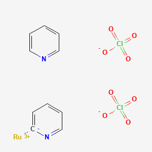 molecular formula C10H9Cl2N2O8Ru B11825585 pyridine;2H-pyridin-2-ide;ruthenium(3+);diperchlorate 