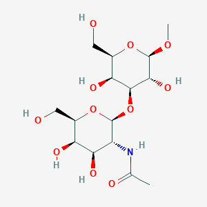 molecular formula C15H27NO11 B11825592 Methyl 3-O-(2-acetamido-2-deoxy-b-D-galactopyranosyl)-b-D-galactopyranoside 