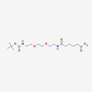 molecular formula C17H32N2O7 B11825614 Boc-NH-PEG2-C2-amido-C4-acid 