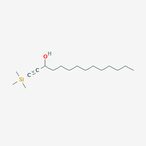 molecular formula C17H34OSi B11825680 1-(Trimethylsilyl)tetradec-1-yn-3-ol 