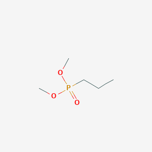 molecular formula C5H13O3P B118257 Phosphonic acid, propyl-, dimethyl ester CAS No. 18755-43-6