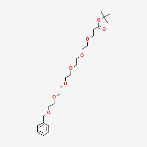 molecular formula C24H40O8 B11825729 Benzyl-PEG6-t-butyl ester 