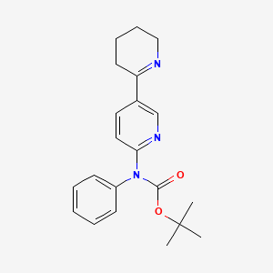 molecular formula C21H25N3O2 B11825836 tert-Butyl phenyl(3,4,5,6-tetrahydro-[2,3'-bipyridin]-6'-yl)carbamate 