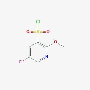 molecular formula C6H5ClFNO3S B11825954 5-Fluoro-2-methoxypyridine-3-sulfonyl chloride 