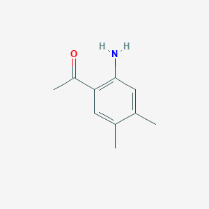 molecular formula C10H13NO B011826 1-(2-Amino-4,5-dimethylphenyl)ethanone CAS No. 106634-67-7