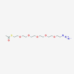 molecular formula C14H27N3O6S B11826113 Azido-PEG5-S-methyl ethanethioate 