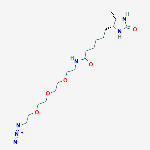 molecular formula C18H34N6O5 B11826514 Azide-PEG3-Desthiobiotin 