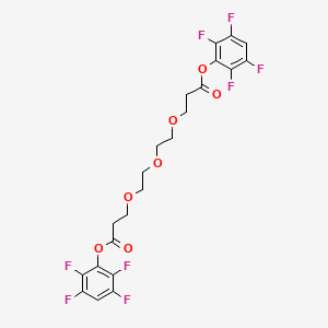 molecular formula C22H18F8O7 B11826581 Tfp-peg3-tfp 