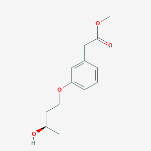 molecular formula C13H18O4 B11826660 methyl (R)-2-(3-(3-hydroxybutoxy)phenyl)acetate 