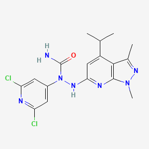 molecular formula C17H19Cl2N7O B11826670 1-Carboxamide 