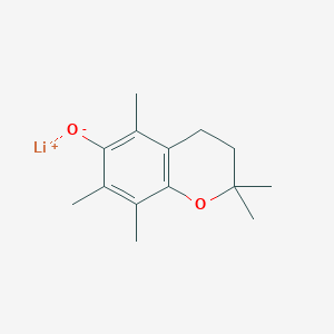 molecular formula C14H19LiO2 B11826707 Lithium 2,2,5,7,8-pentamethylchroman-6-olate 