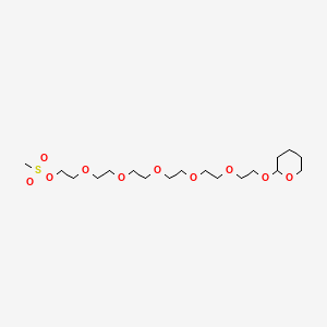 molecular formula C18H36O10S B11826748 Ms-PEG6-THP 