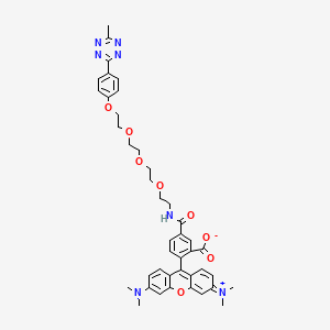 molecular formula C42H45N7O8 B11826774 TAMRA-PEG4-Methyltetrazine 