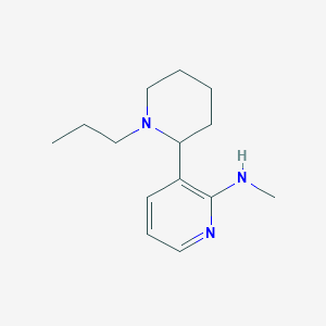 molecular formula C14H23N3 B11826927 N-Methyl-3-(1-propylpiperidin-2-yl)pyridin-2-amine 