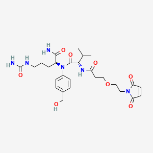 molecular formula C27H38N6O8 B11826960 Mal-PEG1-Val-Cit-PABC-OH 