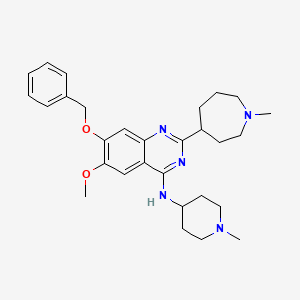 molecular formula C29H39N5O2 B11826965 Quinazolin-4-yl]-(1-methyl-piperidin-4-yl)-amine 