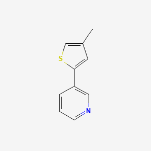 molecular formula C10H9NS B11826985 3-(4-Methylthiophen-2-yl)pyridine 