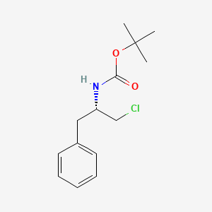 molecular formula C14H20ClNO2 B11827011 tert-butyl (S)-(1-chloro-3-phenylpropan-2-yl)carbamate 