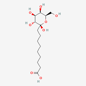 molecular formula C15H28O8 B11827063 9-(B-D-Galactopyranose)-nonanoic acid 