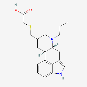 molecular formula C20H26N2O2S B11827086 A)-6-Propylergolin-8-yl]methyl]thio]acetic Acid 