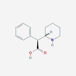 molecular formula C13H17NO2 B118271 (2S)-2-Phenyl-2-[(S)-2-piperidinyl]acetic acid CAS No. 129389-68-0