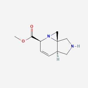 molecular formula C10H14N2O2 B11827256 methyl (3aR,6S,8aS)-2,3,3a,6-tetrahydro-1H,8H-azirino[1,2-a]pyrrolo[3,4-b]pyridine-6-carboxylate 