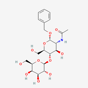molecular formula C21H31NO11 B11827356 Benzyl 2-acetamido-2-deoxy-4-O-(beta-D-galactopyranosyl)-alpha-D-glucopyranoside 