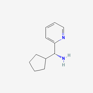 molecular formula C11H16N2 B11827390 (R)-cyclopentyl(pyridin-2-yl)methanamine 