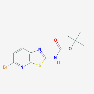 molecular formula C11H12BrN3O2S B11827434 Tert-butyl (5-bromothiazolo[5,4-B]pyridin-2-YL)carbamate 