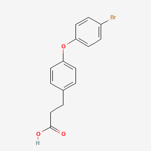 molecular formula C15H13BrO3 B11827452 3-(4-(4-Bromophenoxy)phenyl)propanoic acid CAS No. 881402-44-4