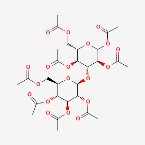 molecular formula C28H38O19 B11827490 1,2,4,6-Tetra-O-acetyl-3-O-(2,3,4,6-tetra-O-acetyl-b-D-glucopyranosyl)-D-glucopyranoside 