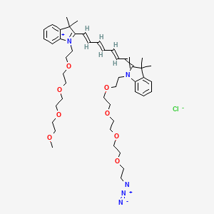 molecular formula C46H66ClN5O8 B11827652 N-(m-PEG4)-N'-(azide-PEG4)-Cy7 