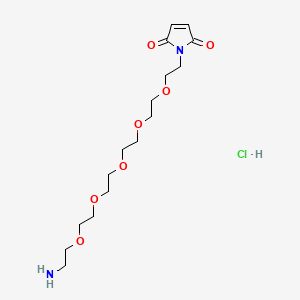 molecular formula C16H29ClN2O7 B11827659 Mal-PEG5-C2-NH2 hydrochloride 