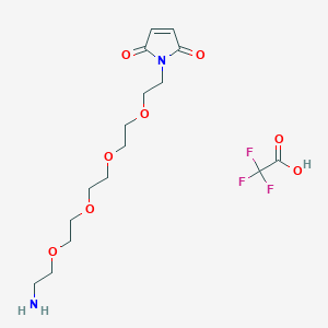 molecular formula C16H25F3N2O8 B11827723 Mal-PEG4-C2-NH2 TFA 