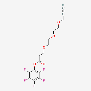 molecular formula C16H15F5O5 B11827800 Propargyl-PEG3-PFP ester 