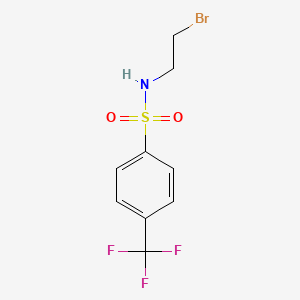 molecular formula C9H9BrF3NO2S B11827858 N-(2-Bromoethyl)-4-trifluoromethyl benzenesulfonamide 