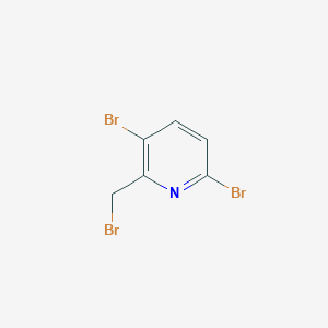 molecular formula C6H4Br3N B11827859 Pyridine, 3,6-dibromo-2-(bromomethyl)- 