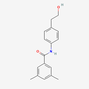 molecular formula C17H19NO2 B1182792 N-[4-(2-hydroxyethyl)phenyl]-3,5-dimethylbenzamide 