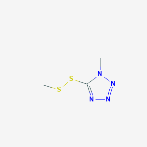 molecular formula C3H6N4S2 B011828 1-Methyl-5-(methyldithio)-1H-tetrazole CAS No. 101554-56-7