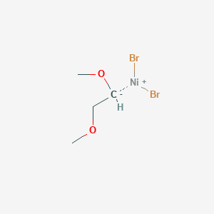 molecular formula C4H9Br2NiO2 B11828026 Dibromonickel(1+);1,2-dimethoxyethane 