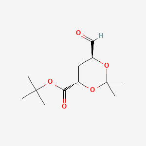 molecular formula C12H20O5 B11828031 tert-butyl (4S,6S)-6-formyl-2,2-dimethyl-1,3-dioxane-4-carboxylate 