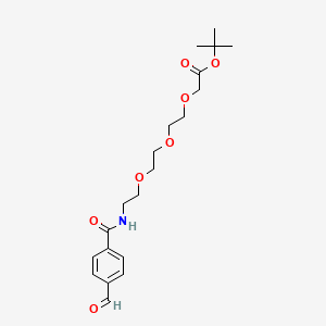 molecular formula C20H29NO7 B11828153 Ald-Ph-amido-PEG3-C1-Boc 
