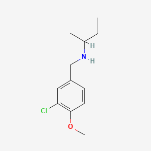molecular formula C12H18ClNO B1182822 N-(3-chloro-4-methoxybenzyl)butan-2-amine 