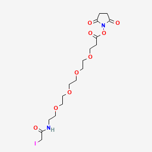 molecular formula C17H27IN2O9 B11828220 Iodoacetyl-PEG4-NHS ester 