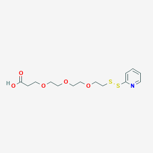 molecular formula C14H21NO5S2 B11828301 Acid-PEG3-SSPy 