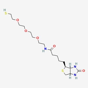 molecular formula C18H33N3O5S2 B11828340 Biotin-PEG3-SH 