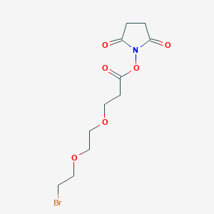 molecular formula C11H16BrNO6 B11828358 Bromo-PEG2-NHS ester 
