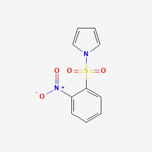 molecular formula C10H8N2O4S B11828374 1-[(2-Nitrophenyl)sulfonyl]-1H-pyrrole CAS No. 51144-95-7